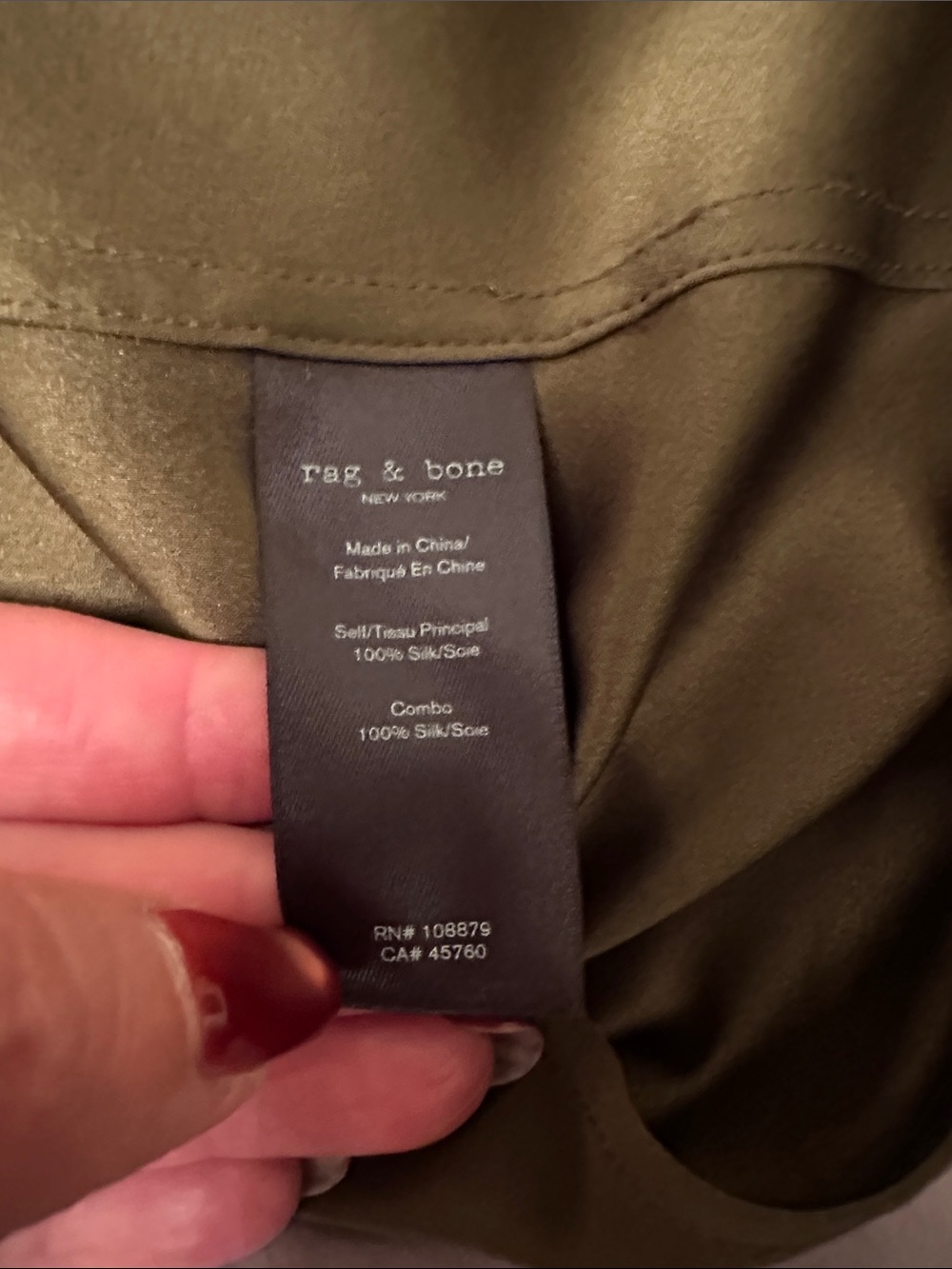 rag & bone Olive Draped Sleeveless Wrap Tank - Picture 5 of 7